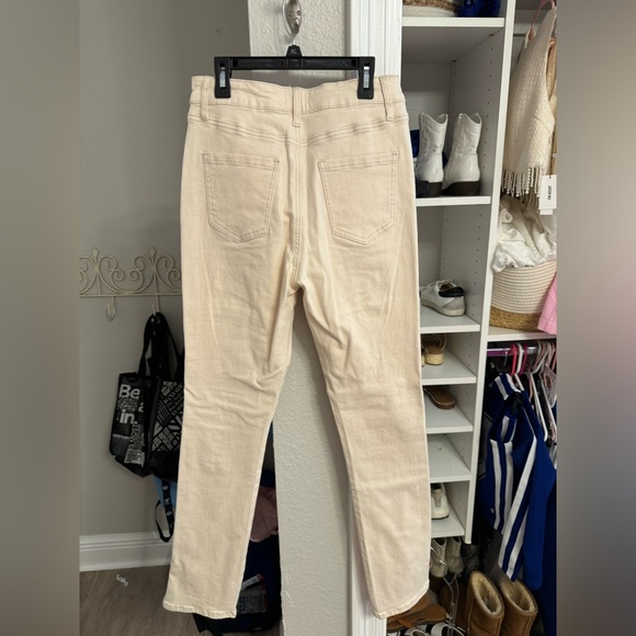 Cream denim pants - Picture 2 of 2
